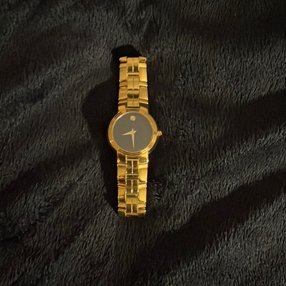 Gold Movado watch